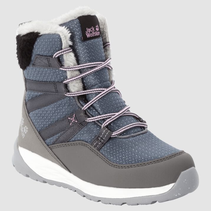 Jack Wolfskin Kids Polar Wolf Texapore High Waterproof Boots Grey/White 263910MNI